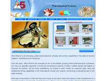 Tablet Screenshot of afivepharma.com